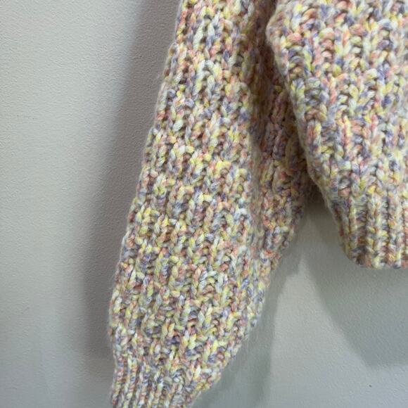 Universal Thread Multicolor Knit Sweater Cozy Pastel Pullover Size M - Picture 4 of 8